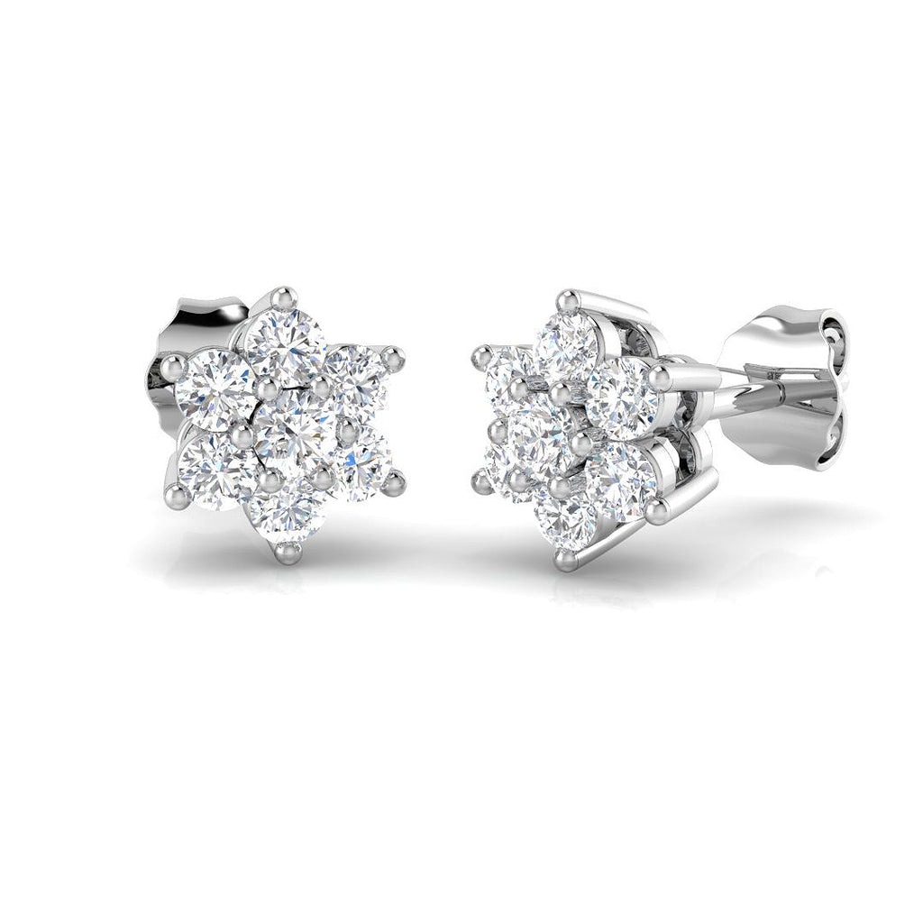 XYE1157 — Earrings - 9k White Gold