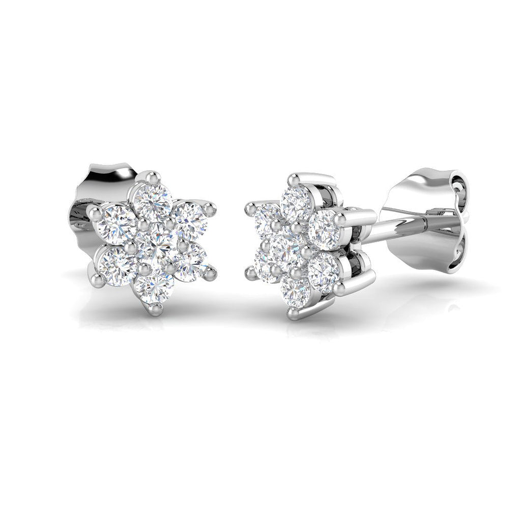 XYE1158 — Earrings - 9k White Gold