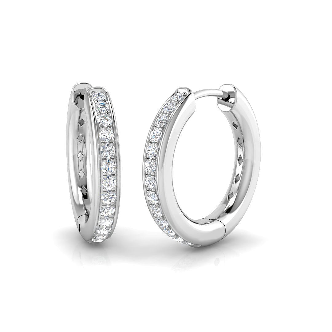 XYE1447 — Earrings - 9k White Gold