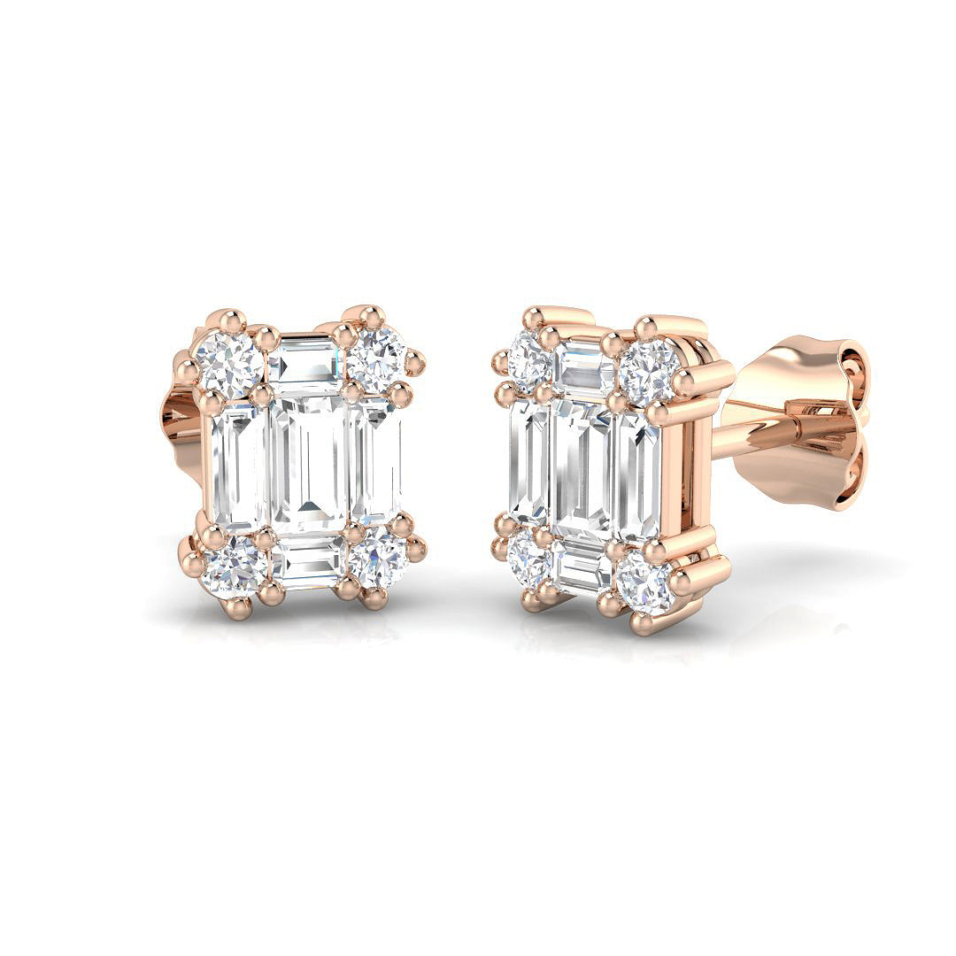 XYE1541 — Earrings - 9k Rose Gold