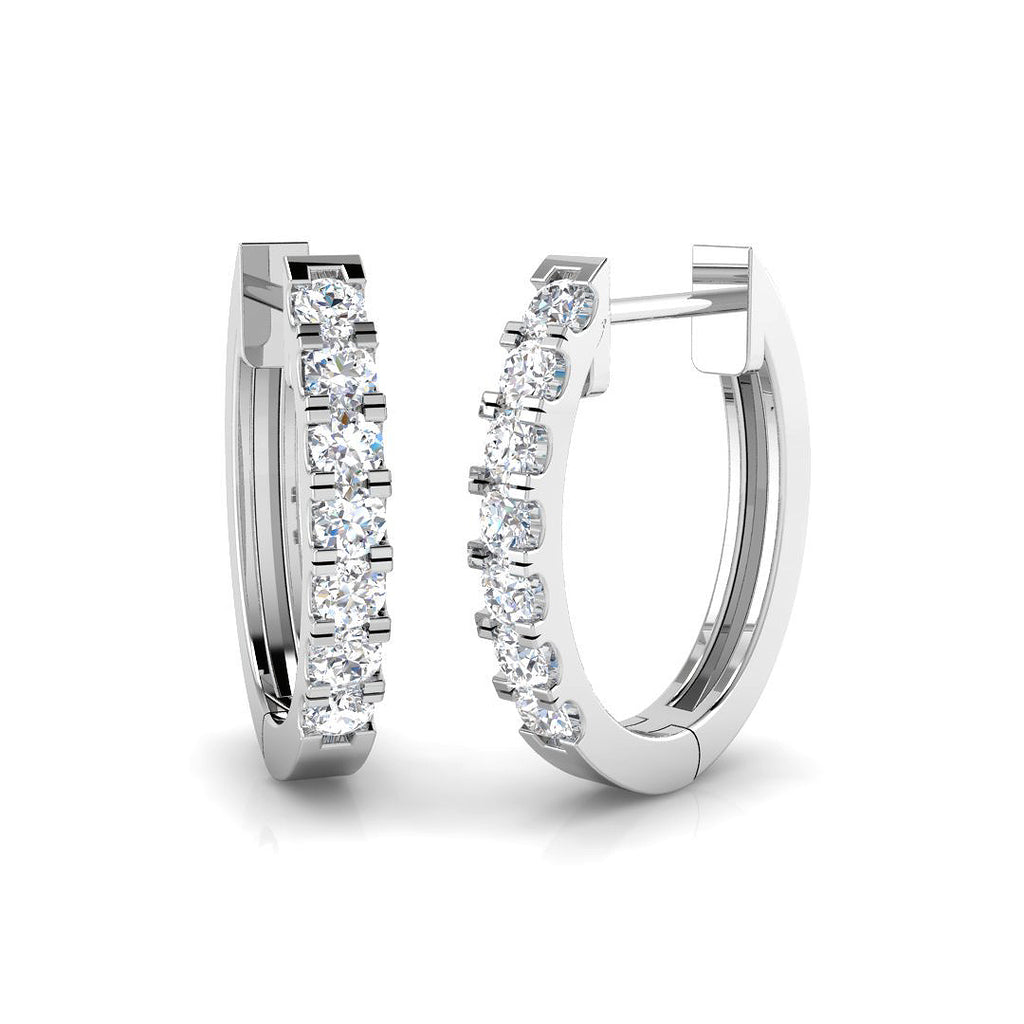 XYE1668 — Earrings - 9k White Gold