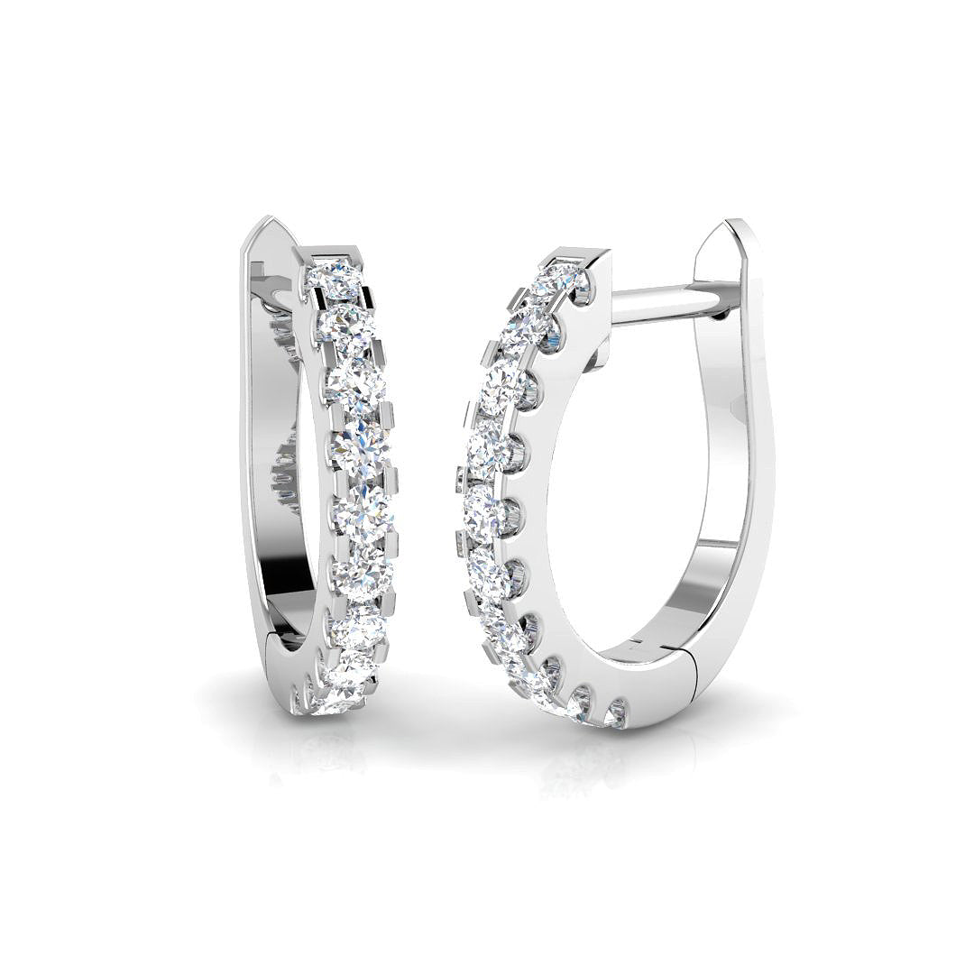 XYE1673 — Earrings - 9k White Gold