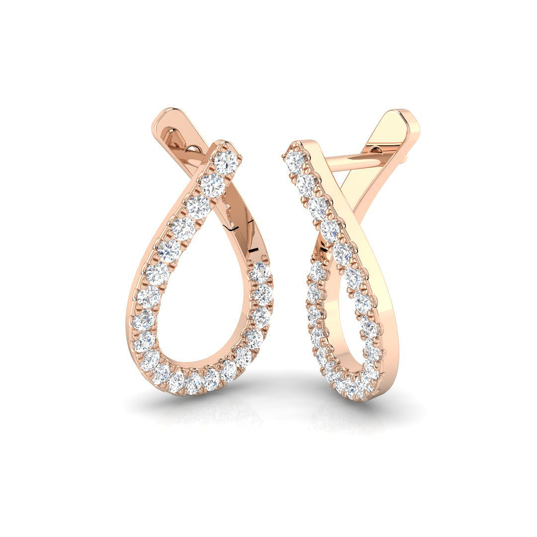 XYE20016 — Earrings - 9k Rose Gold
