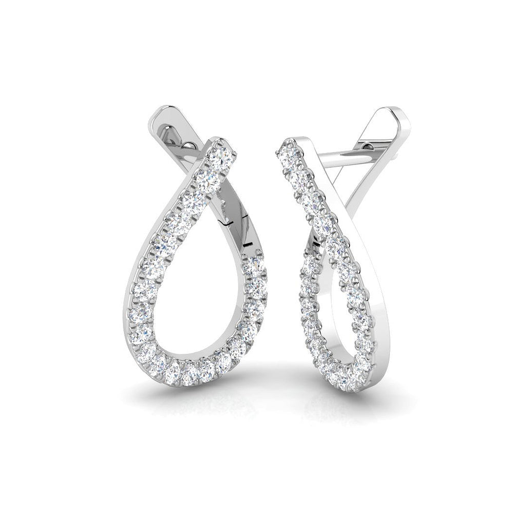 XYE20016 — Earrings - 9k White Gold