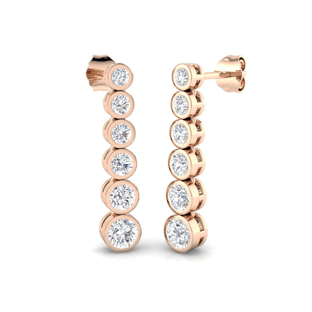 XYE20145 — Earrings - 9k Rose Gold