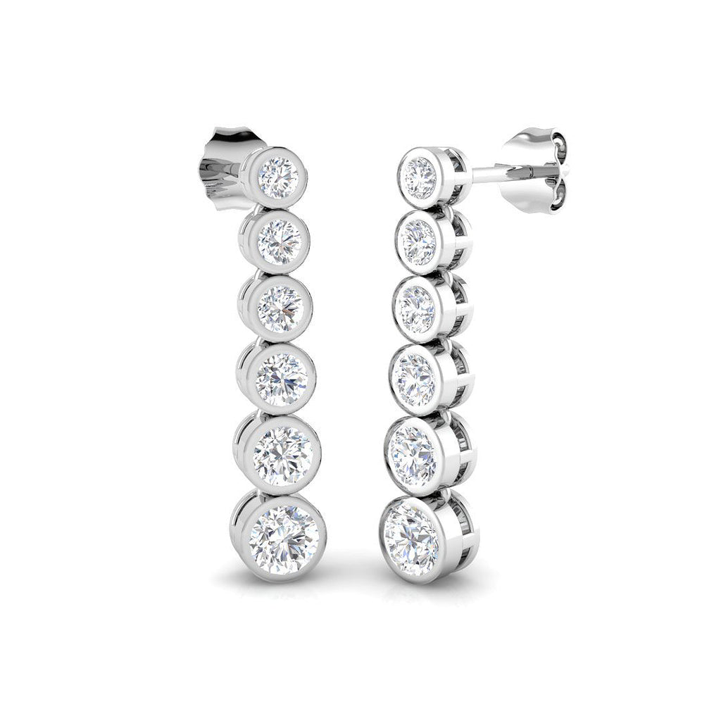 XYE20145 — Earrings - 9k White Gold