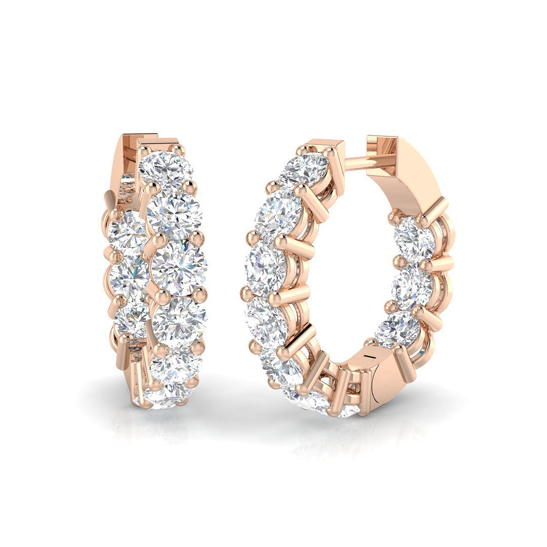 XYE2068 — Earrings - 9k Rose Gold