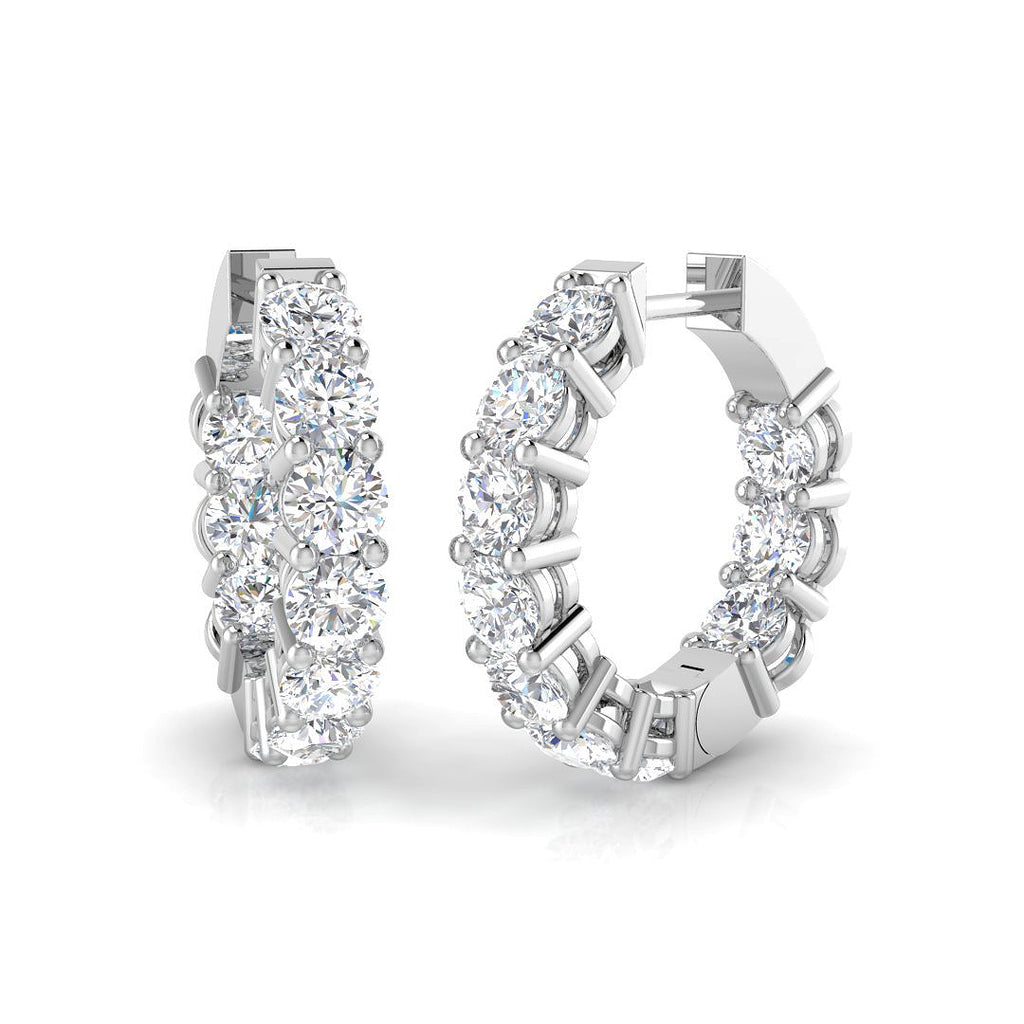 XYE2068 — Earrings - 9k White Gold