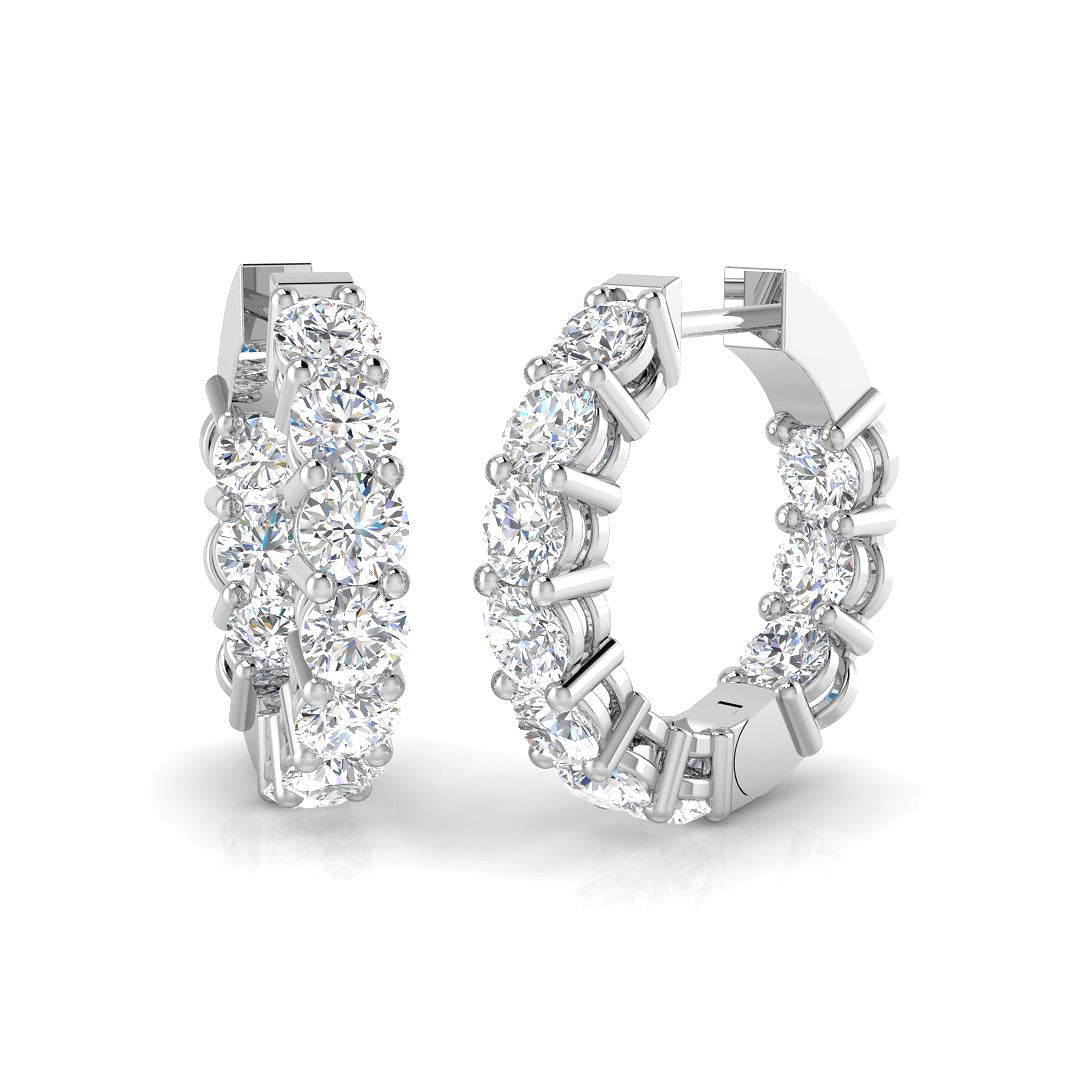 XYE2068 — Earrings - 9k White Gold