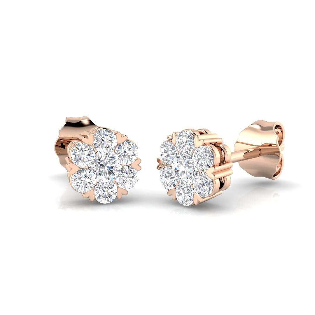 XYE2097A — Earrings - 9k Rose Gold