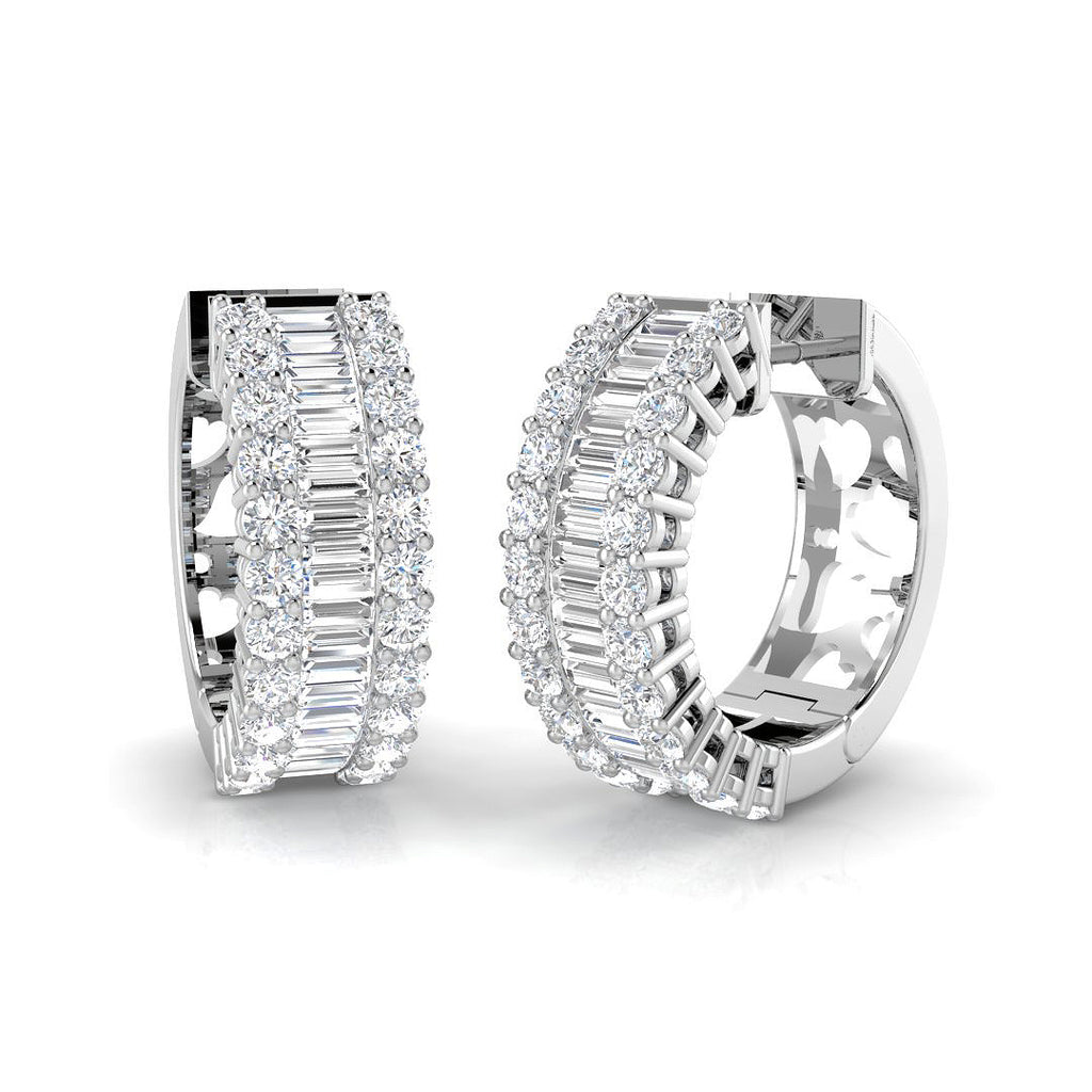 XYE2199 — Earrings - 9k White Gold