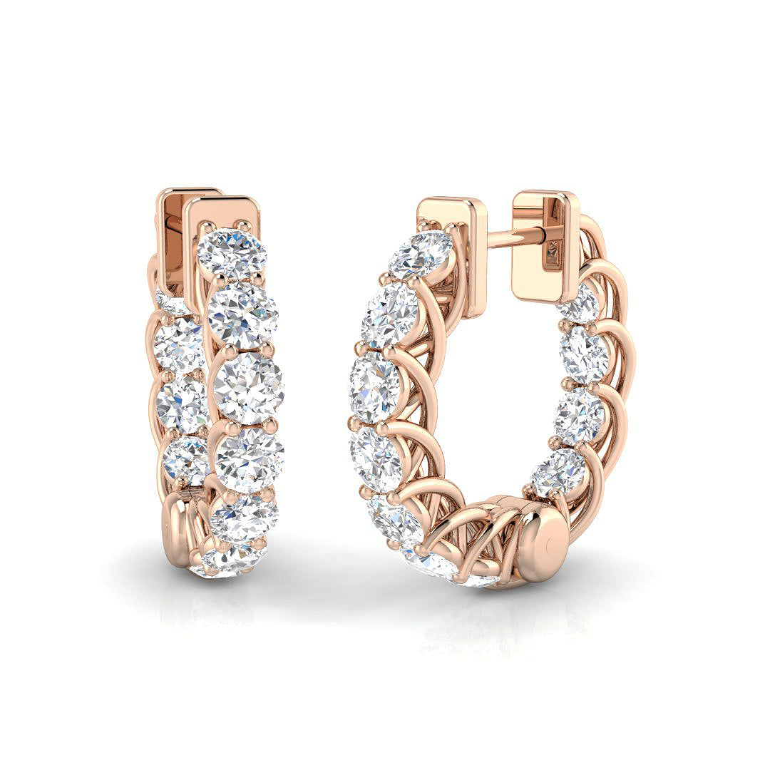 XYE2495 — Earrings - 9k Rose Gold