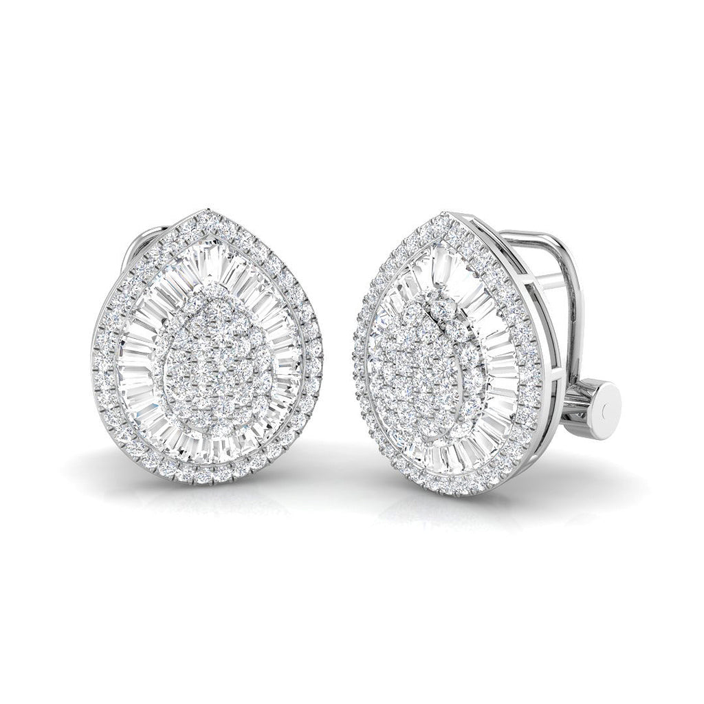 XYE2555 — Earrings - 9k White Gold