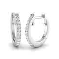 XYE2595 — Earrings - 9 KT White Gold