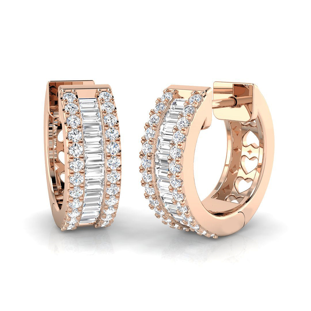XYE2615D — Earrings - 9k Rose Gold