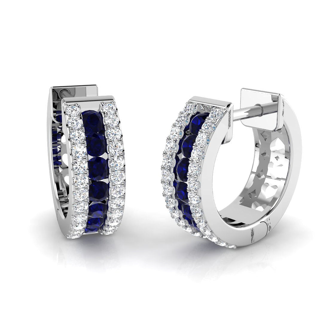 XYE2615R — Earrings - 9k White Gold