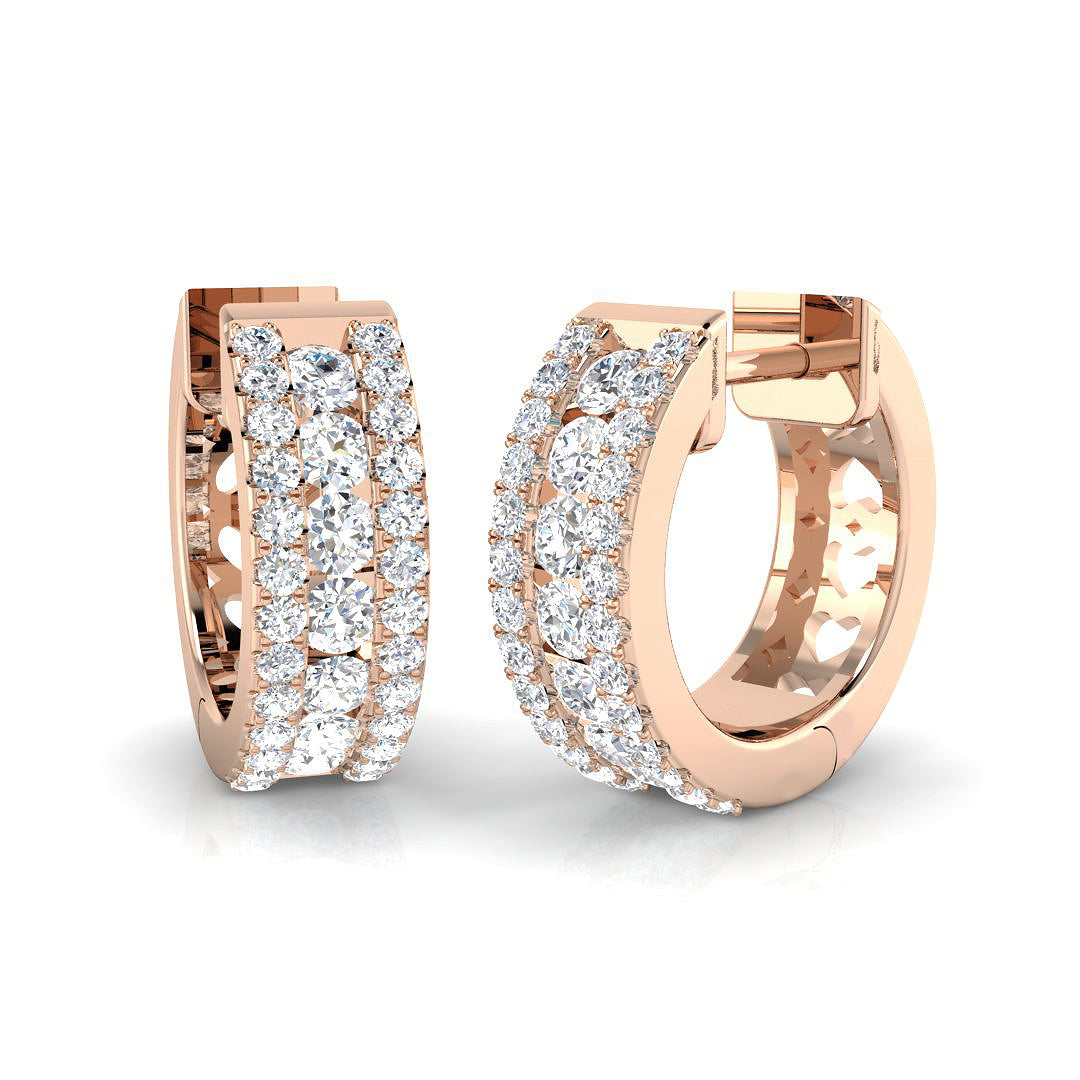 XYE2615R — Earrings - 9k Rose Gold