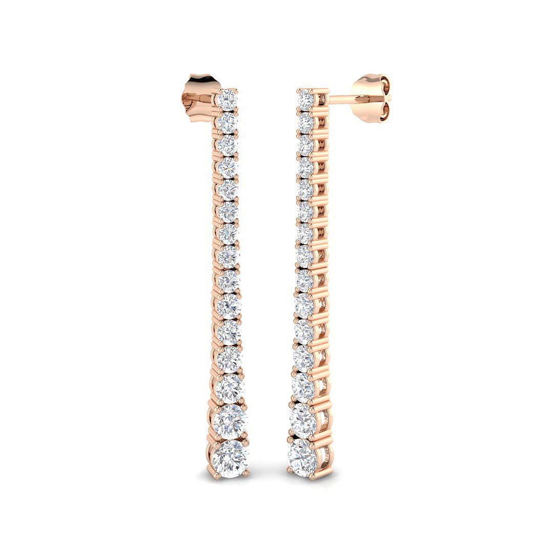 XYE2634 — Earrings - 9k Rose Gold