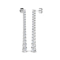 XYE2634 — Earrings - 9k White Gold