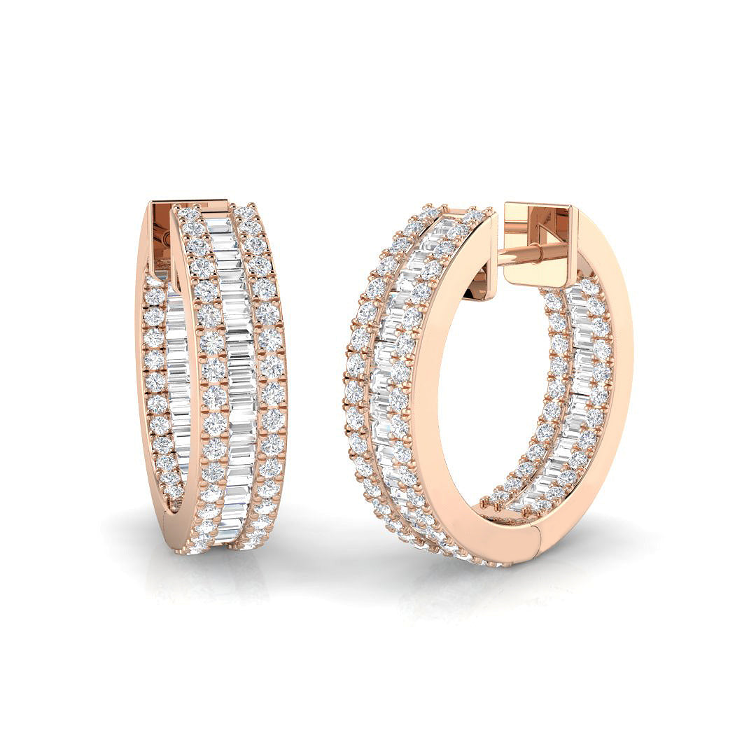 XYE2676D — Earrings - 9k Rose Gold