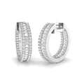 XYE2676D — Earrings - 9k White Gold