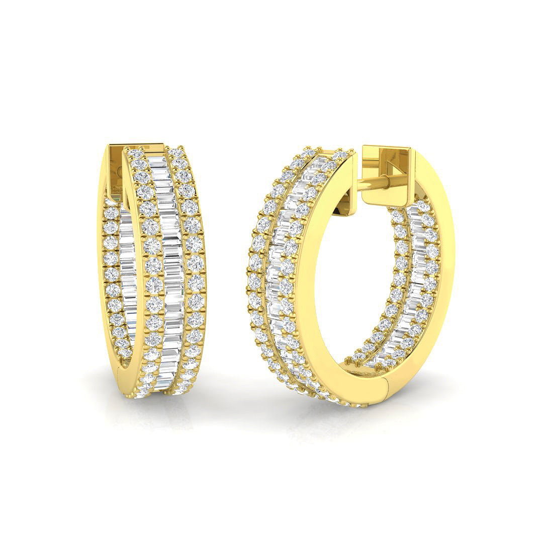 XYE2676D — Earrings - 9k Yellow Gold