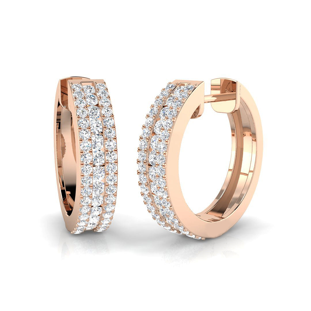 XYE2696 — Earrings - 9k Rose Gold