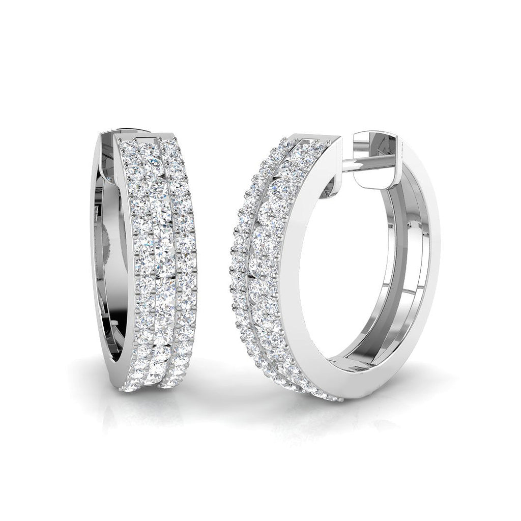 XYE2696 — Earrings - 9k White Gold