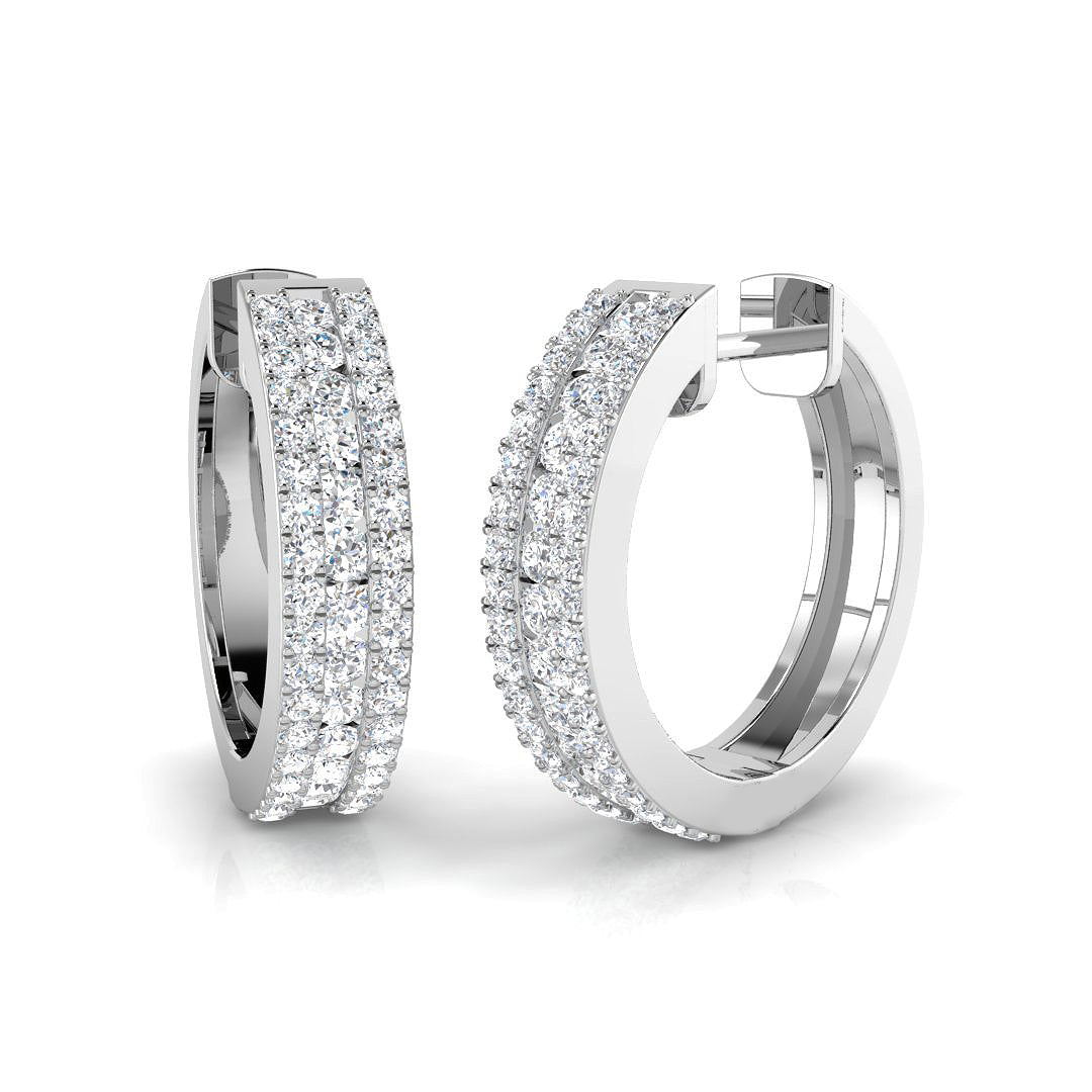 XYE2696 — Earrings - 9k White Gold