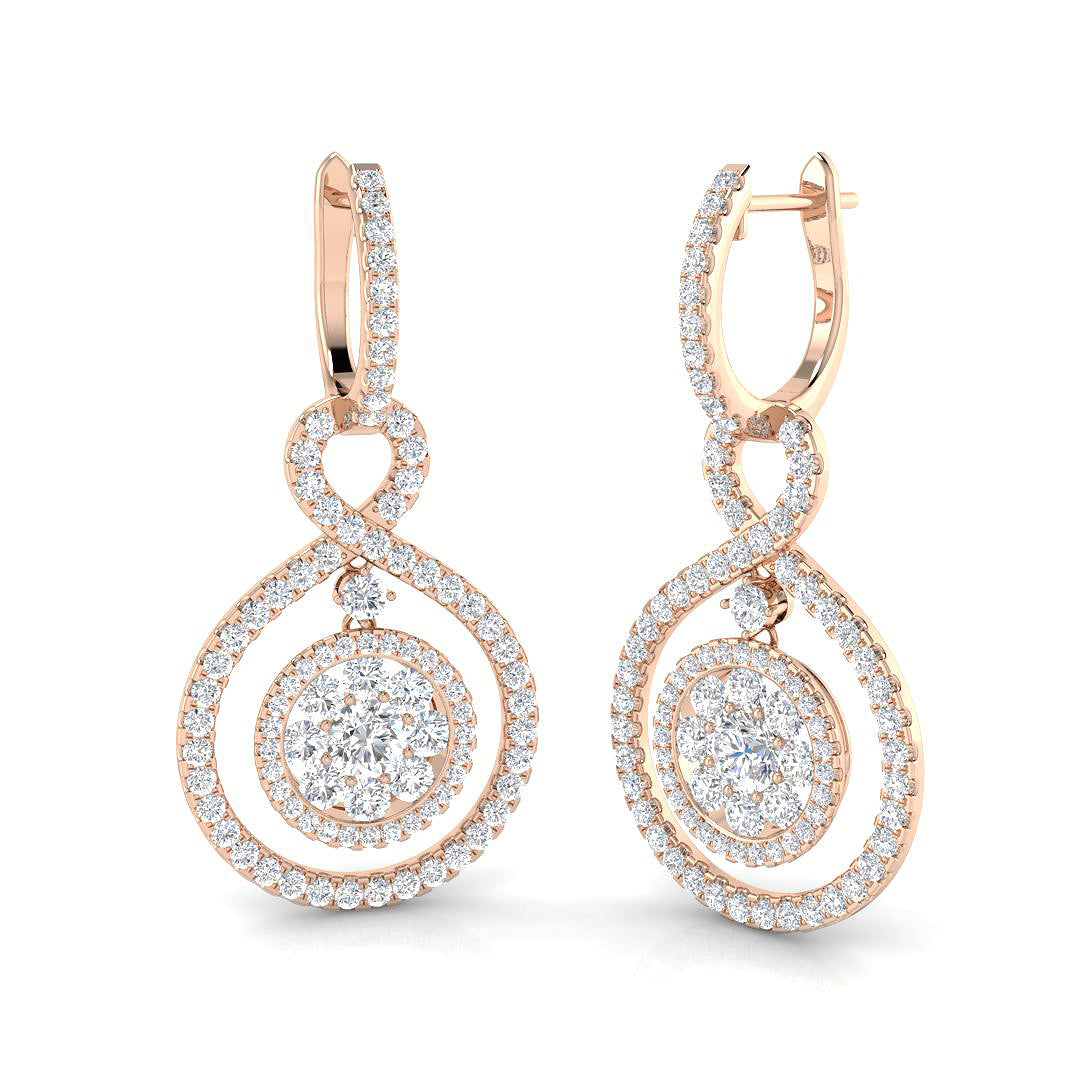 XYE2700D — Earrings - 9k Rose Gold