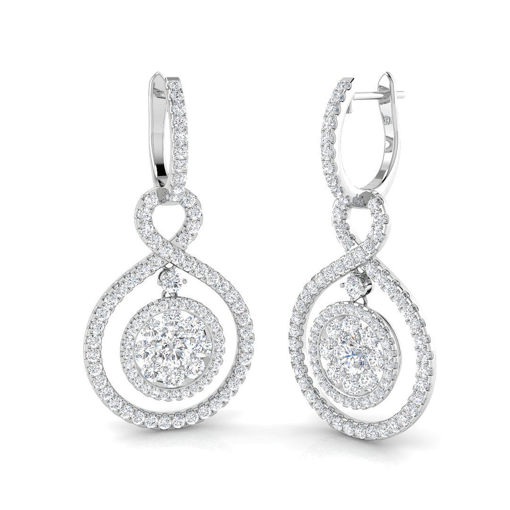 XYE2700D — Earrings - 9k White Gold