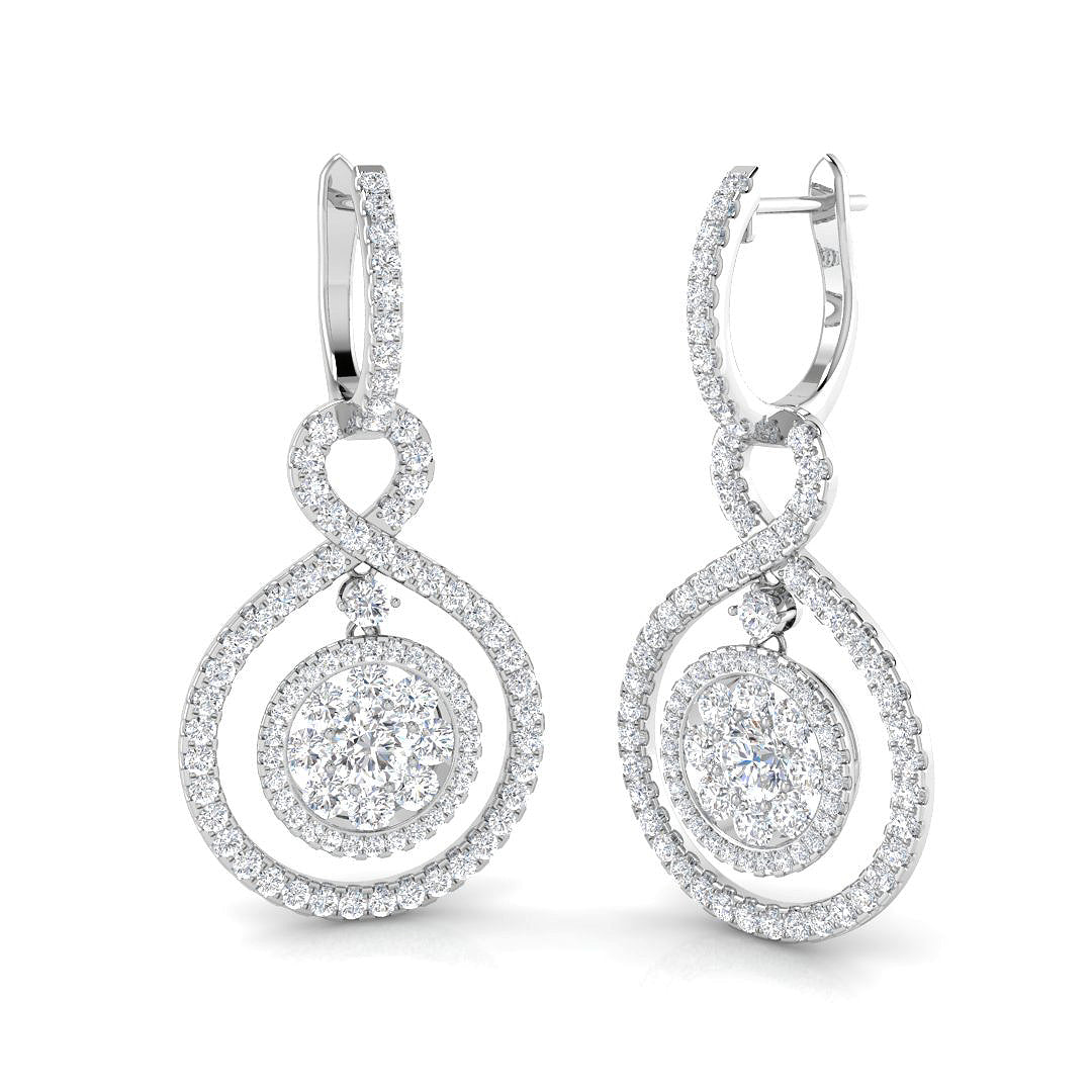 XYE2700D — Earrings - 9k White Gold