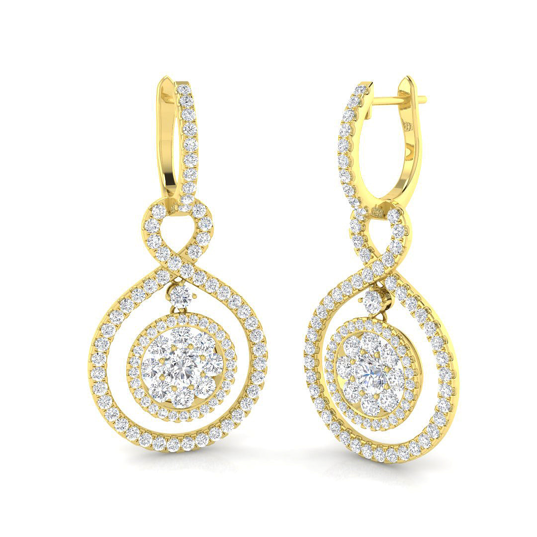 XYE2700D — Earrings - 9k Yellow Gold