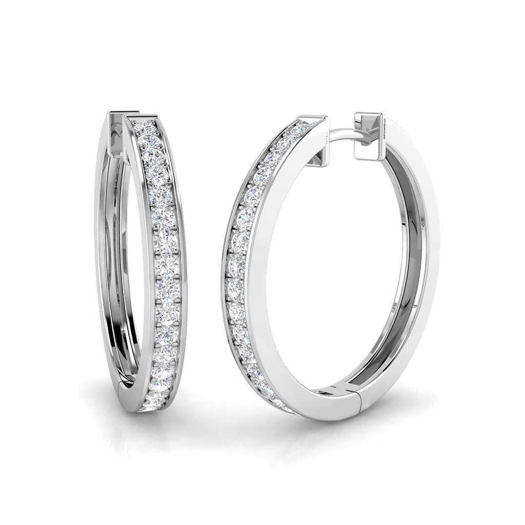 XYE2712 — Earrings - 9k White Gold