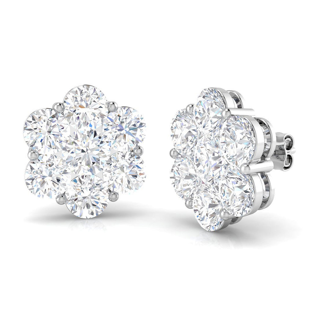XYE2738 — Earrings - 9k White Gold