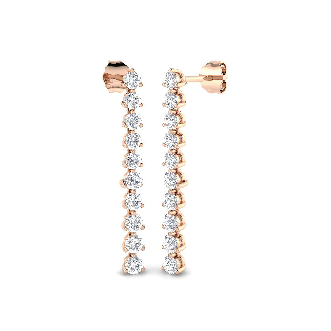 XYE2776 — Earrings - 9k Rose Gold
