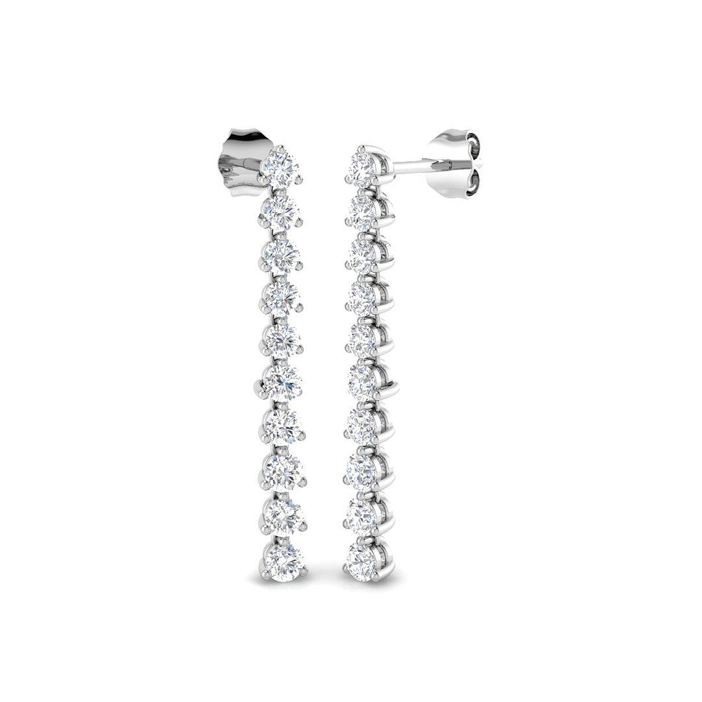 XYE2776 — Earrings - 9k White Gold