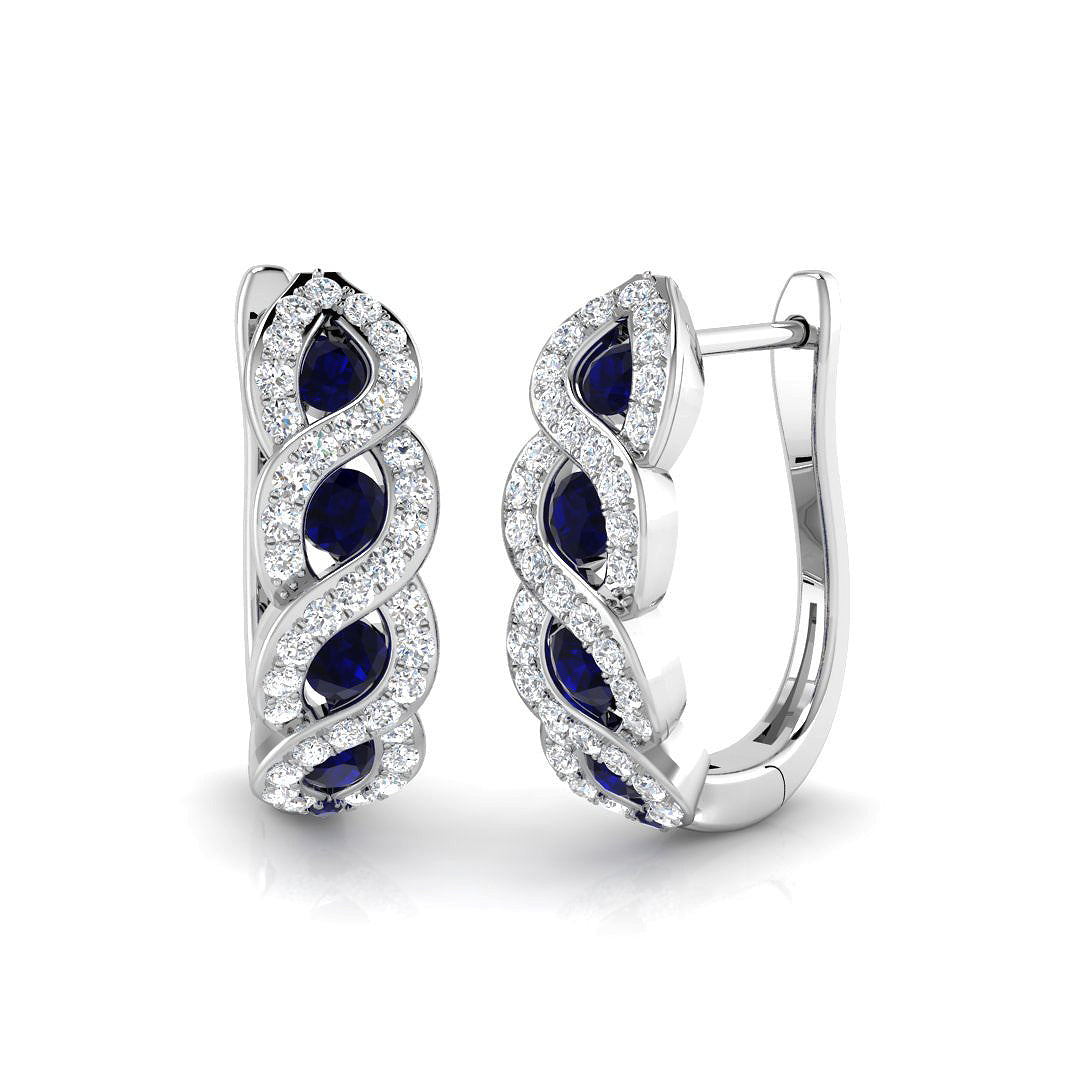 XYE2866 — Earrings - 9k White Gold