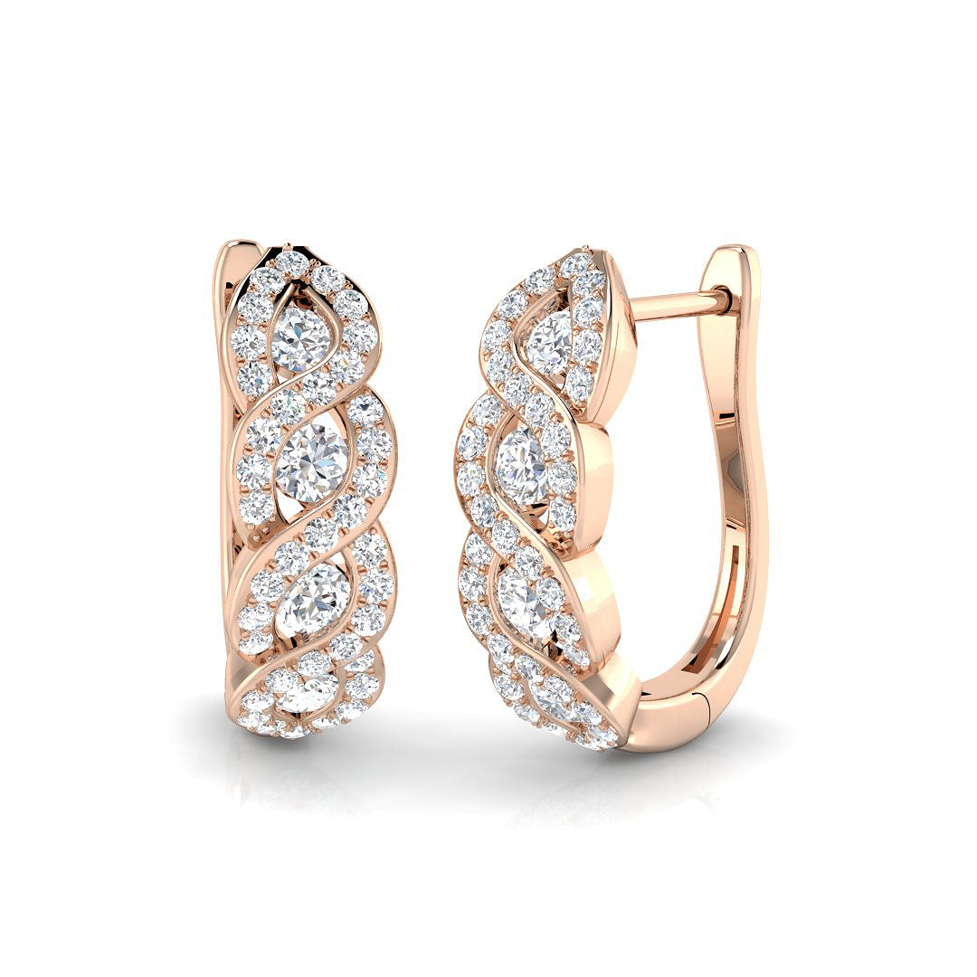 XYE2866 — Earrings - 9k Rose Gold