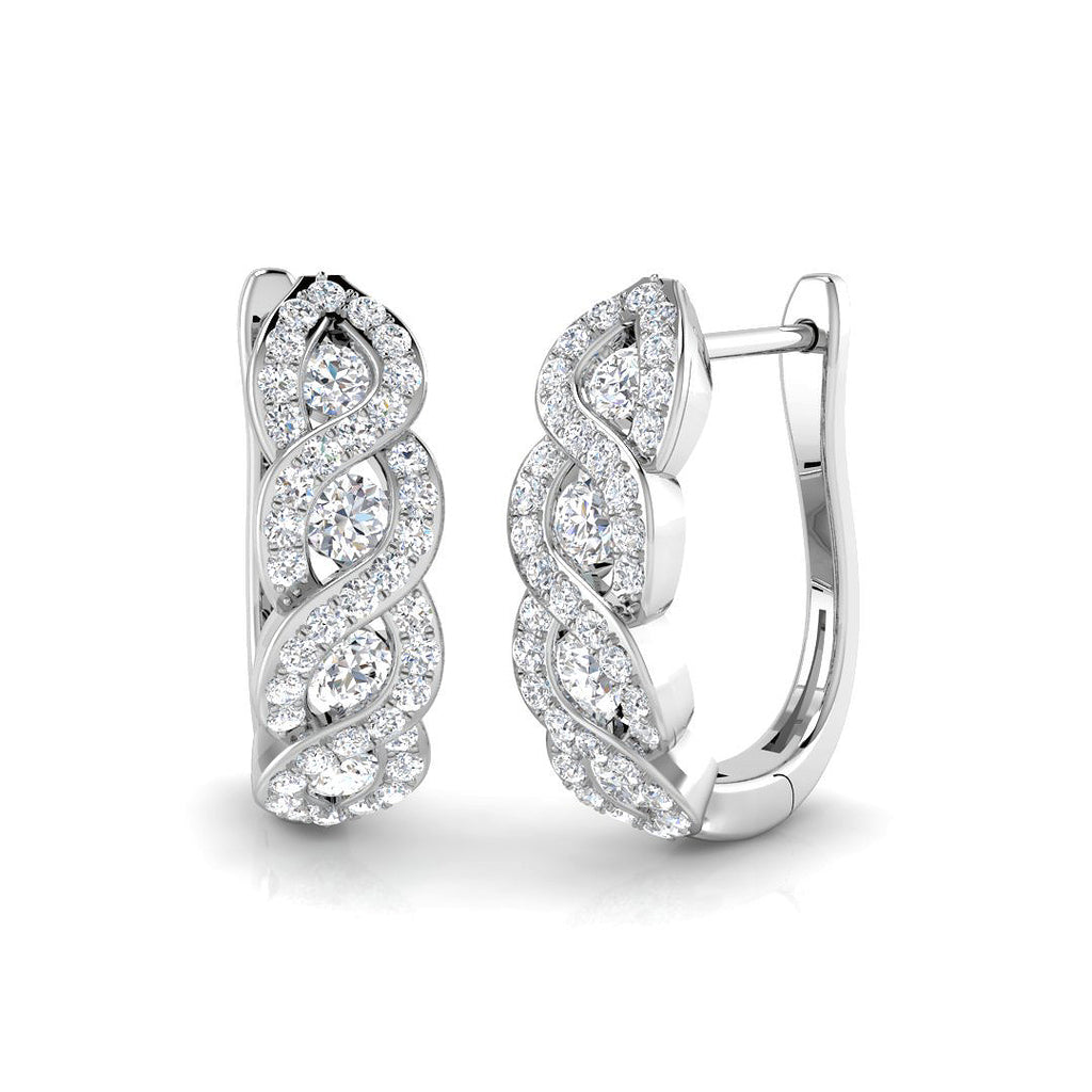XYE2866 — Earrings - 9k White Gold