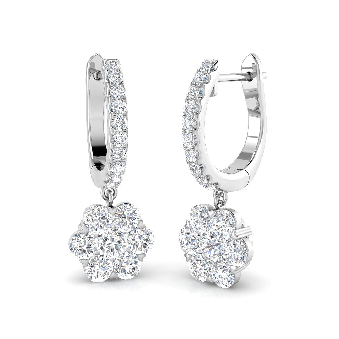 XYE2868A — Earrings - 9k White Gold