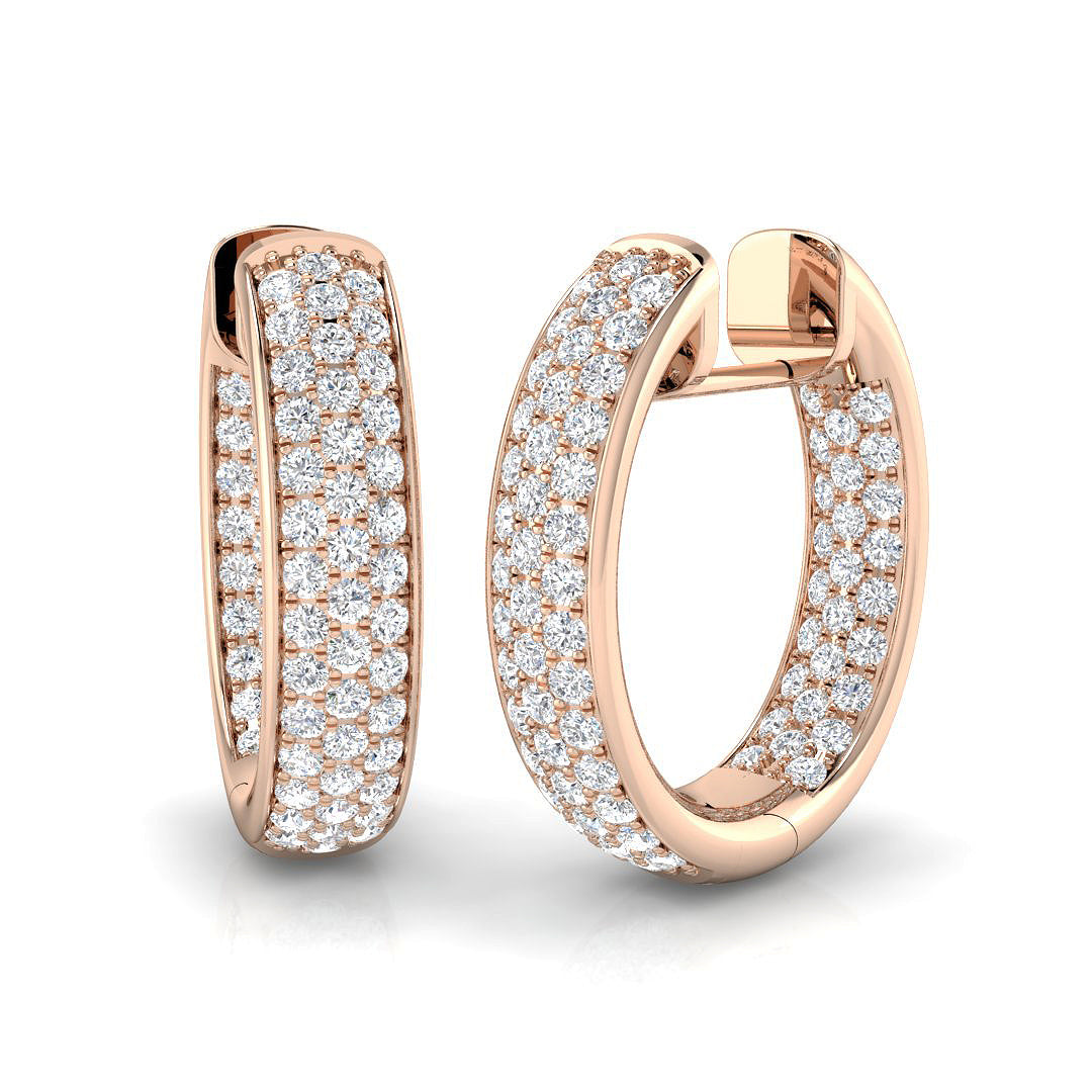 XYE2938 — Earrings - 9k Rose Gold