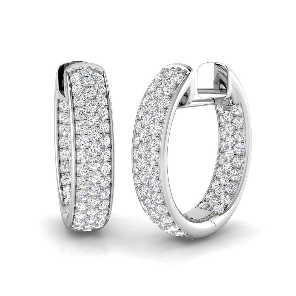 XYE2938 — Earrings - 9k White Gold