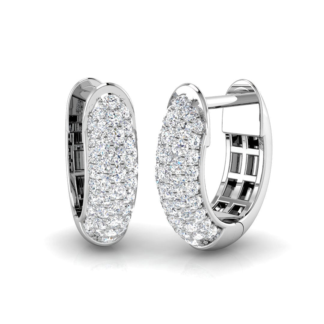XYE3154 — Earrings - 9k White Gold