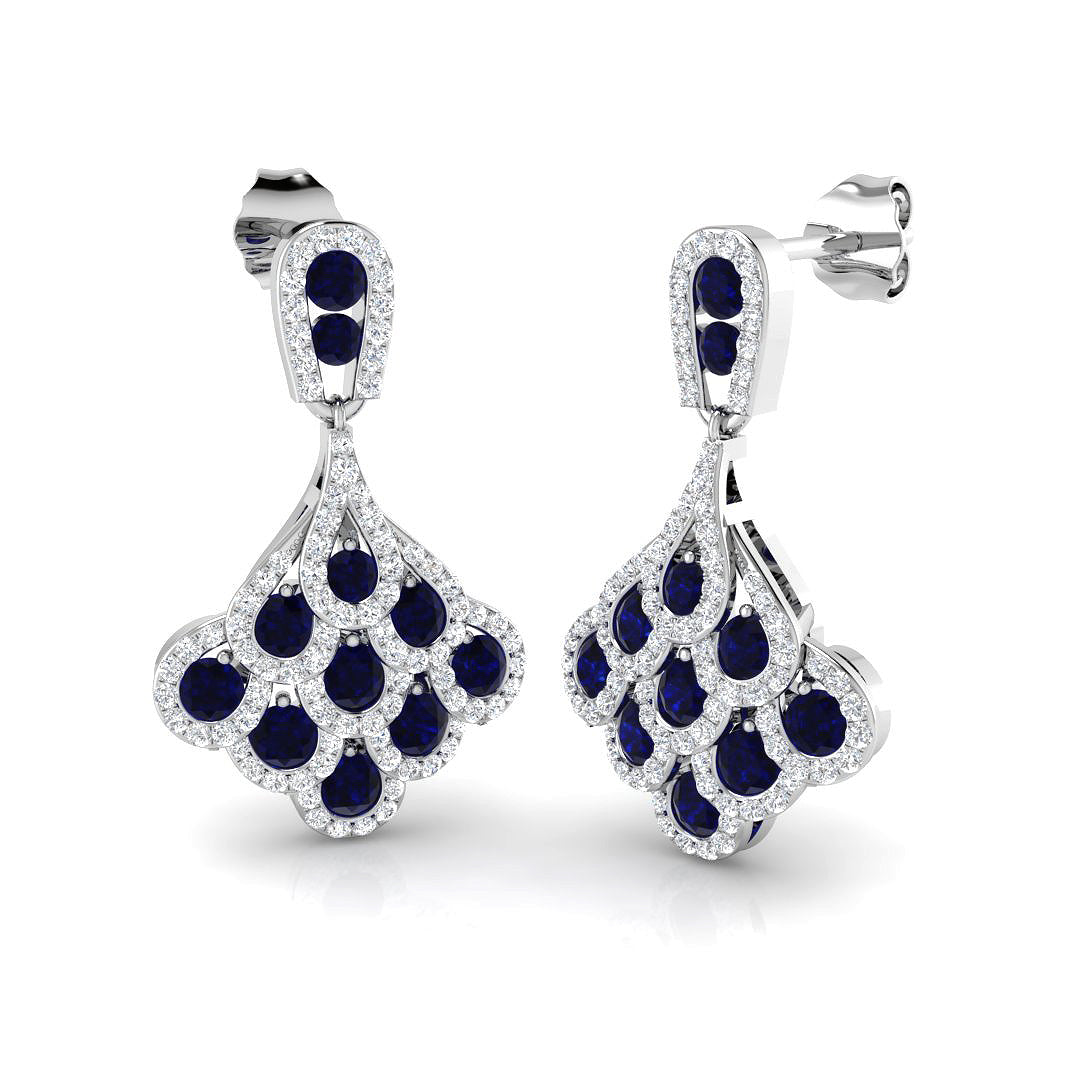 XYE3195 — Earrings - 9k White Gold
