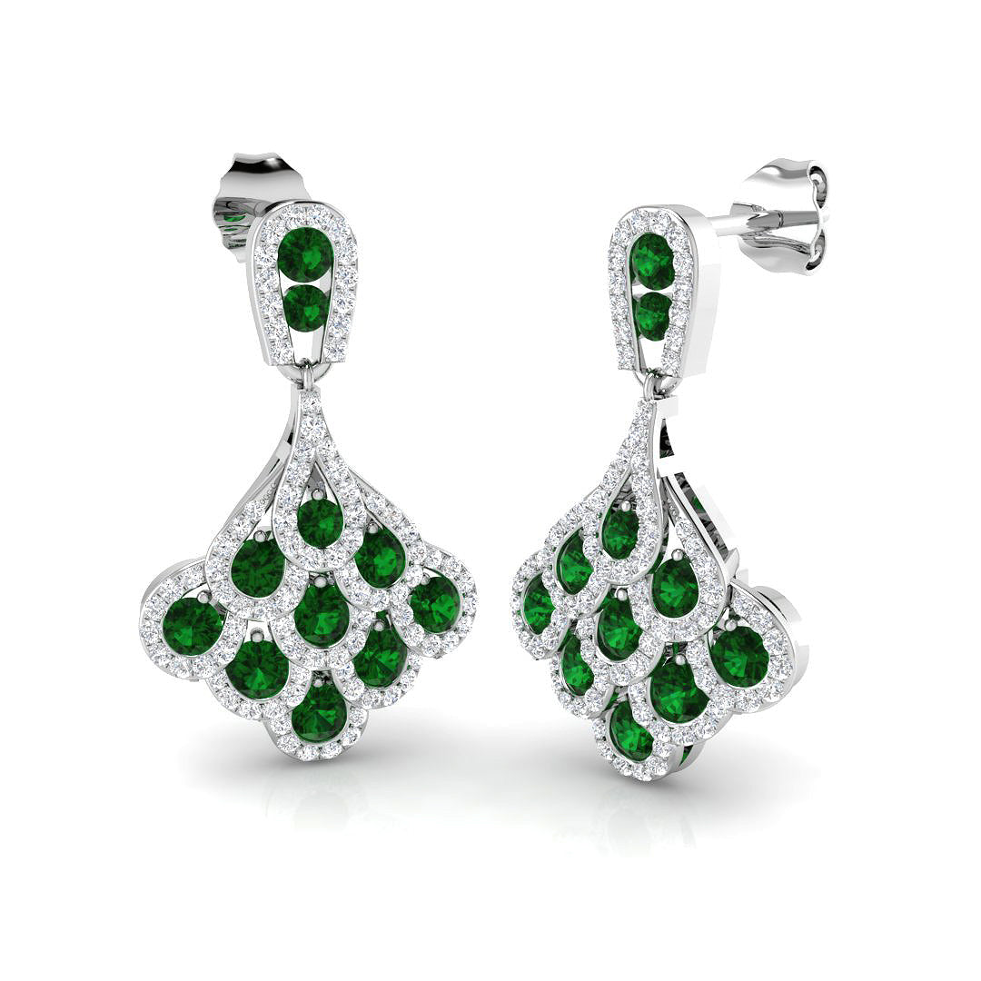 XYE3195 — Earrings - 9k White Gold