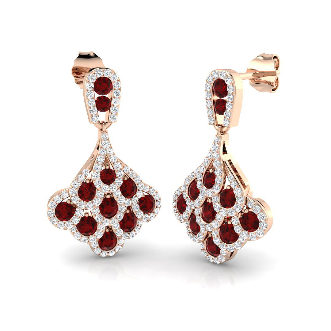 XYE3195 — Earrings - 9k Rose Gold