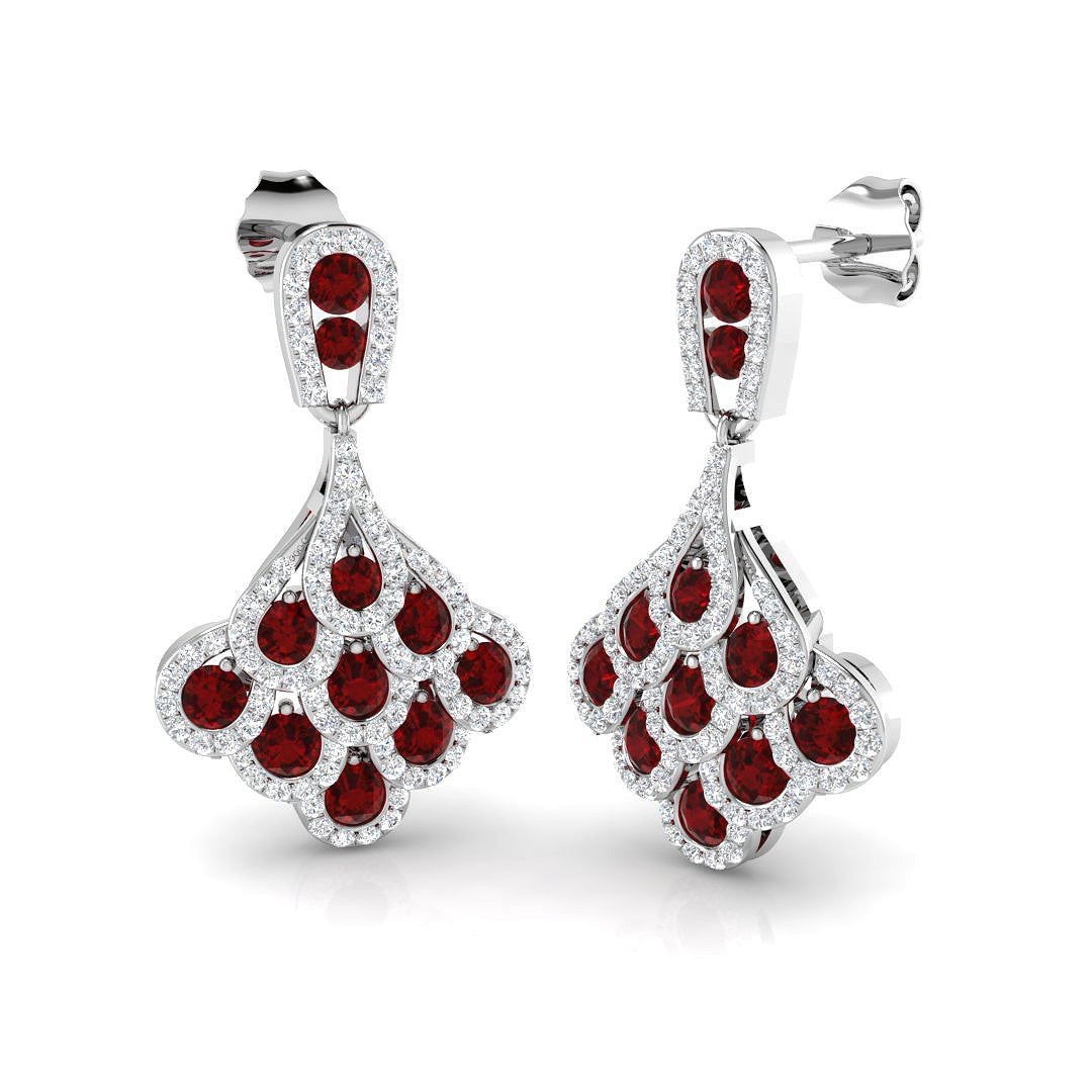 XYE3195 — Earrings - 9k White Gold