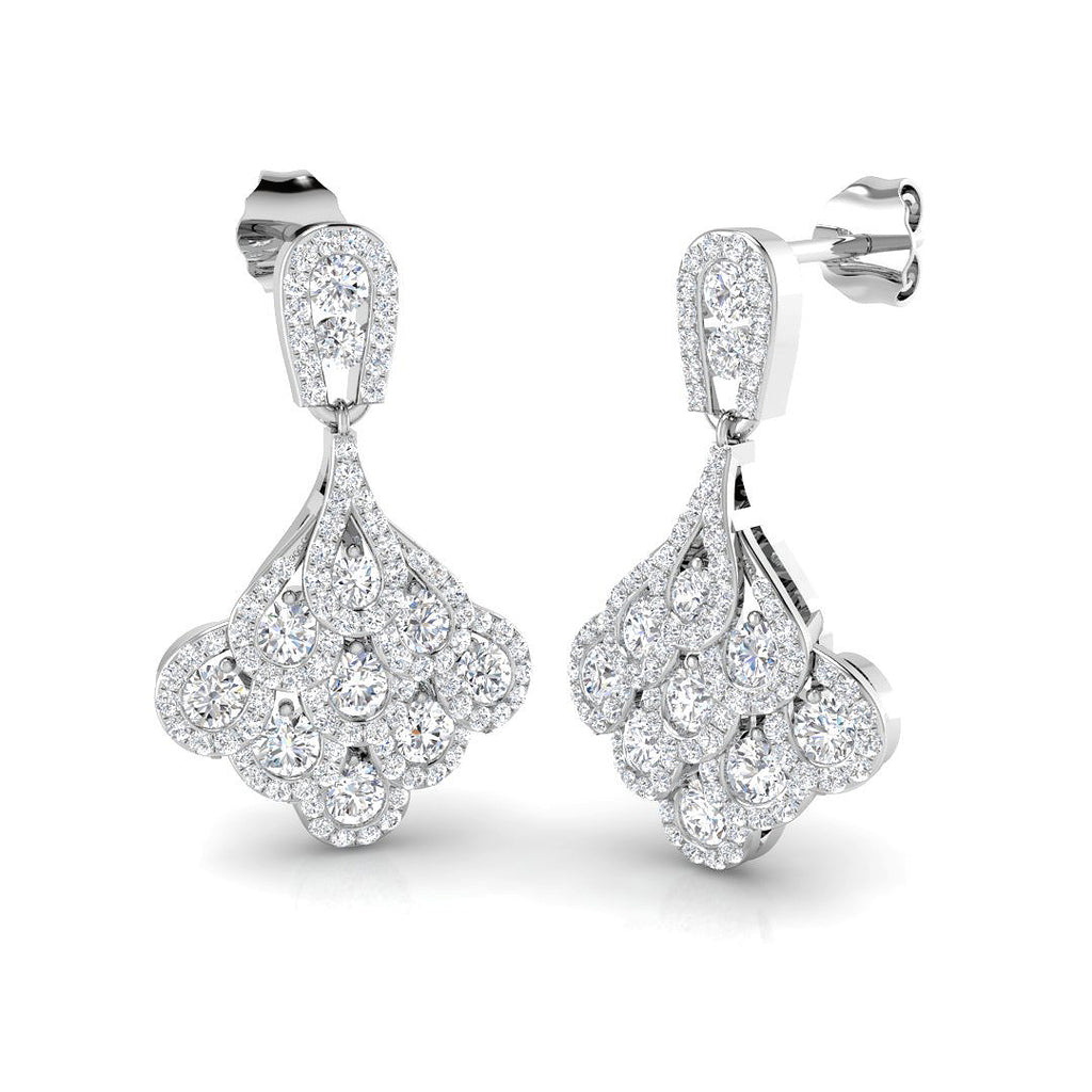 XYE3195 — Earrings - 9k White Gold