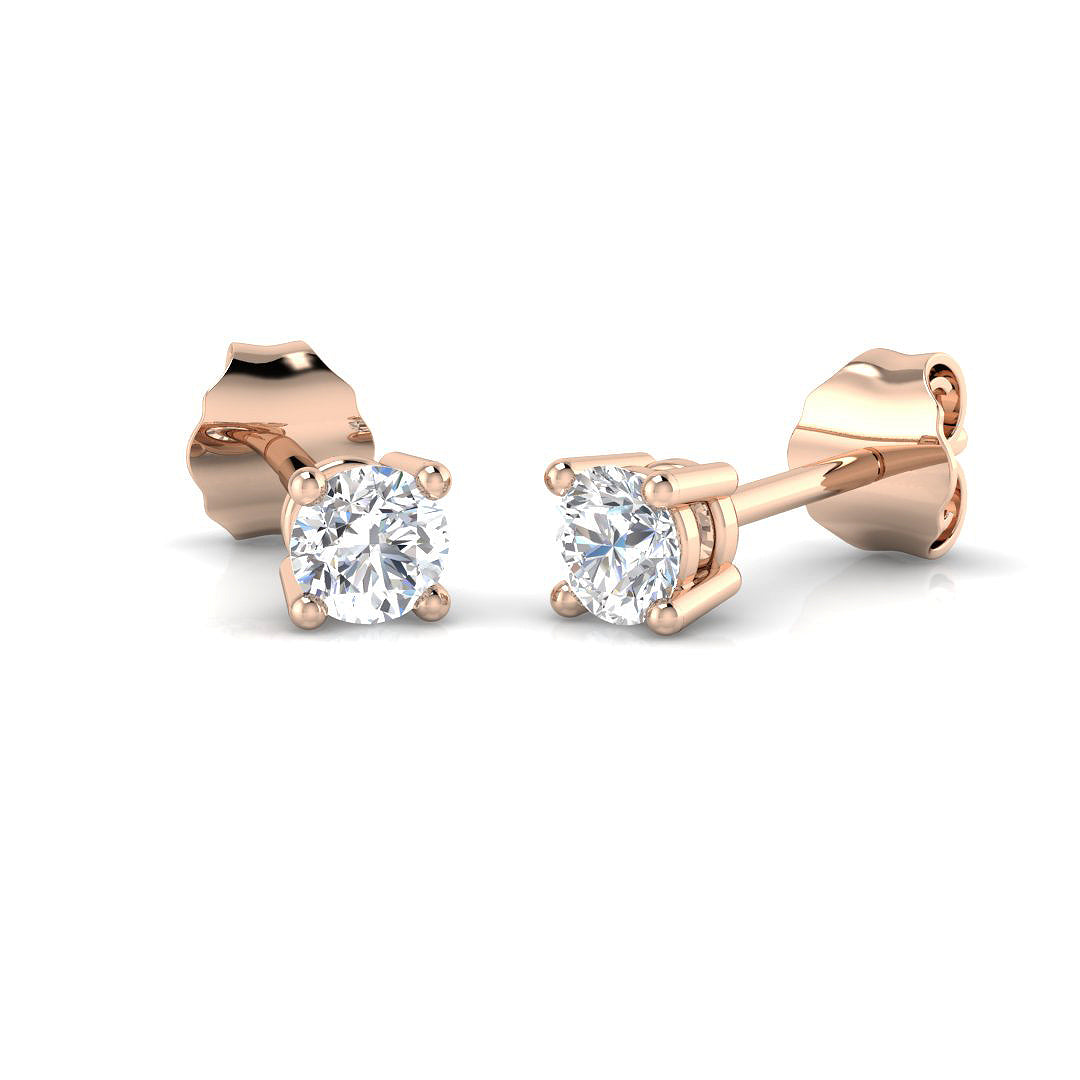 XYE3263 — Earrings - 9k Rose Gold